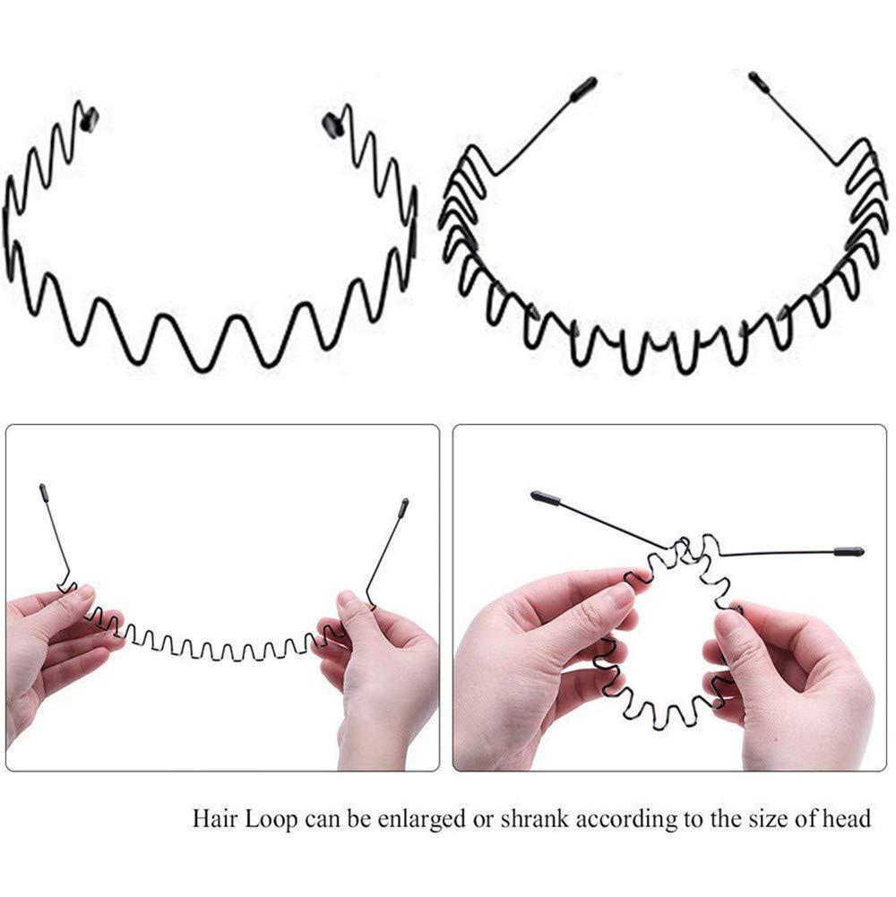 6 mảnh băng kim kim loại dành cho nam băng teband thời trang thể thao với răng chống trượt đàn hồi