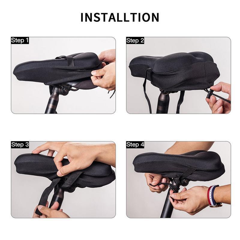 Bìa yên xe đạp, đệm yên xe đạp silicon, nắp yên thoáng khí và thoải mái với nắp đậy không thấm nước, xe đạp leo núi, xe đạp leo núi, xe đạp thành phố, v.v.