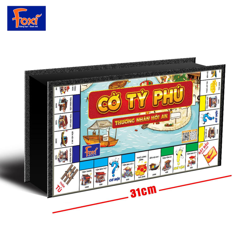 Bộ Cờ Tỷ Phú Foxi Thương nhân Hội An Size To 31cm
