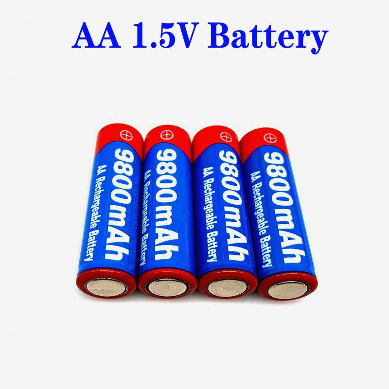 2021 New2~20 cái/lốc Thương hiệu pin sạc AA 9800mah 1.5V Mới Alkaline Sạc batery cho đèn led đồ chơi mp3 Màu sắc: 20 cái