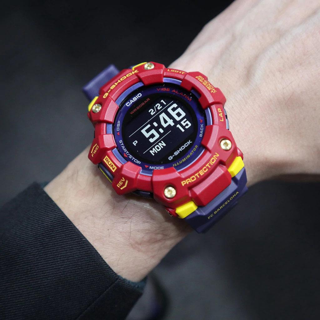 Đồng Hồ Nam Dây Nhựa Casio G-Shock x FC Barcelona GBD-100BAR-4 Chính Hãng - Bluetooth