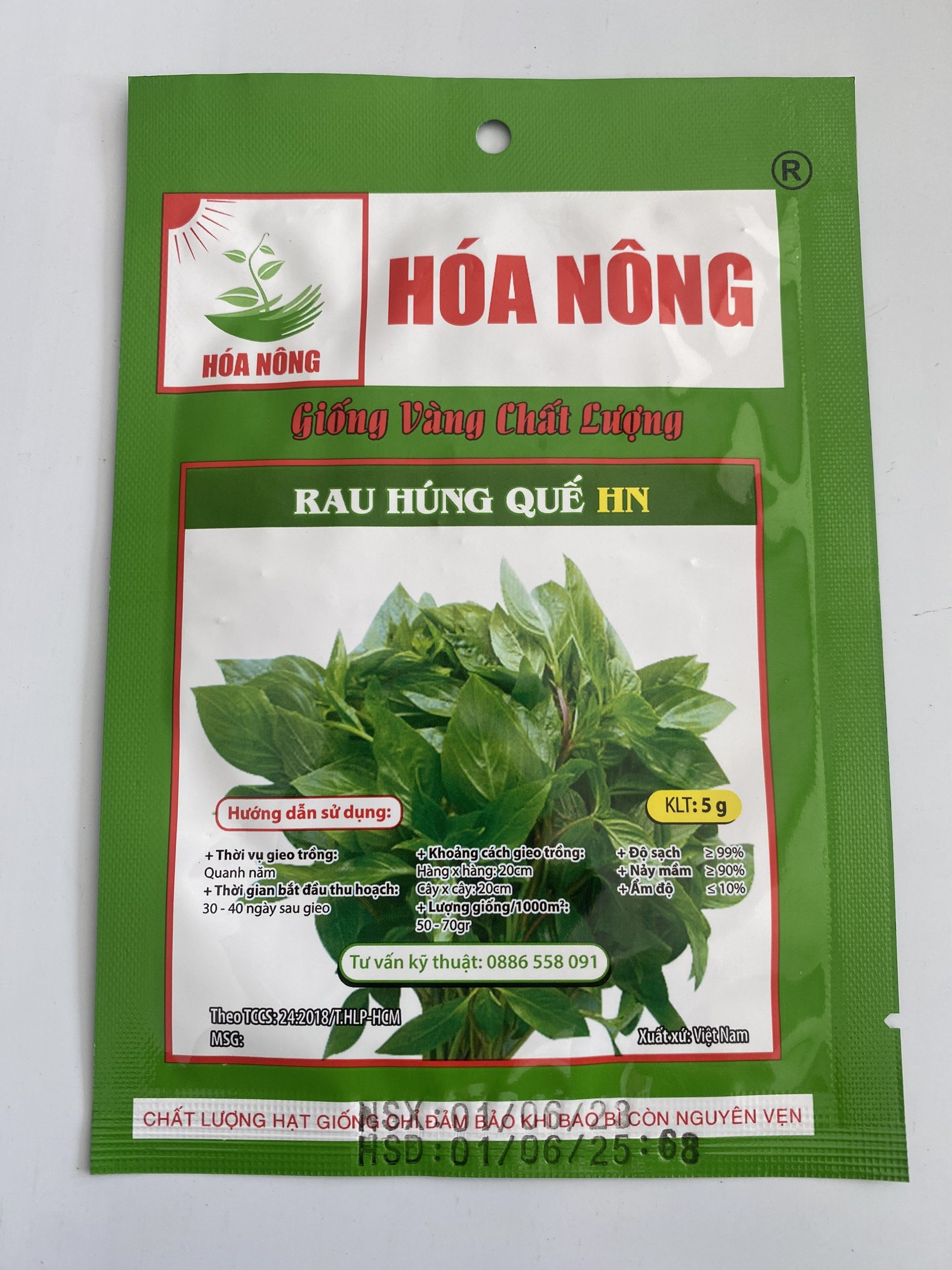 Hạt giống Rau Húng Quế HN | Hạt Giống | gói 5gr