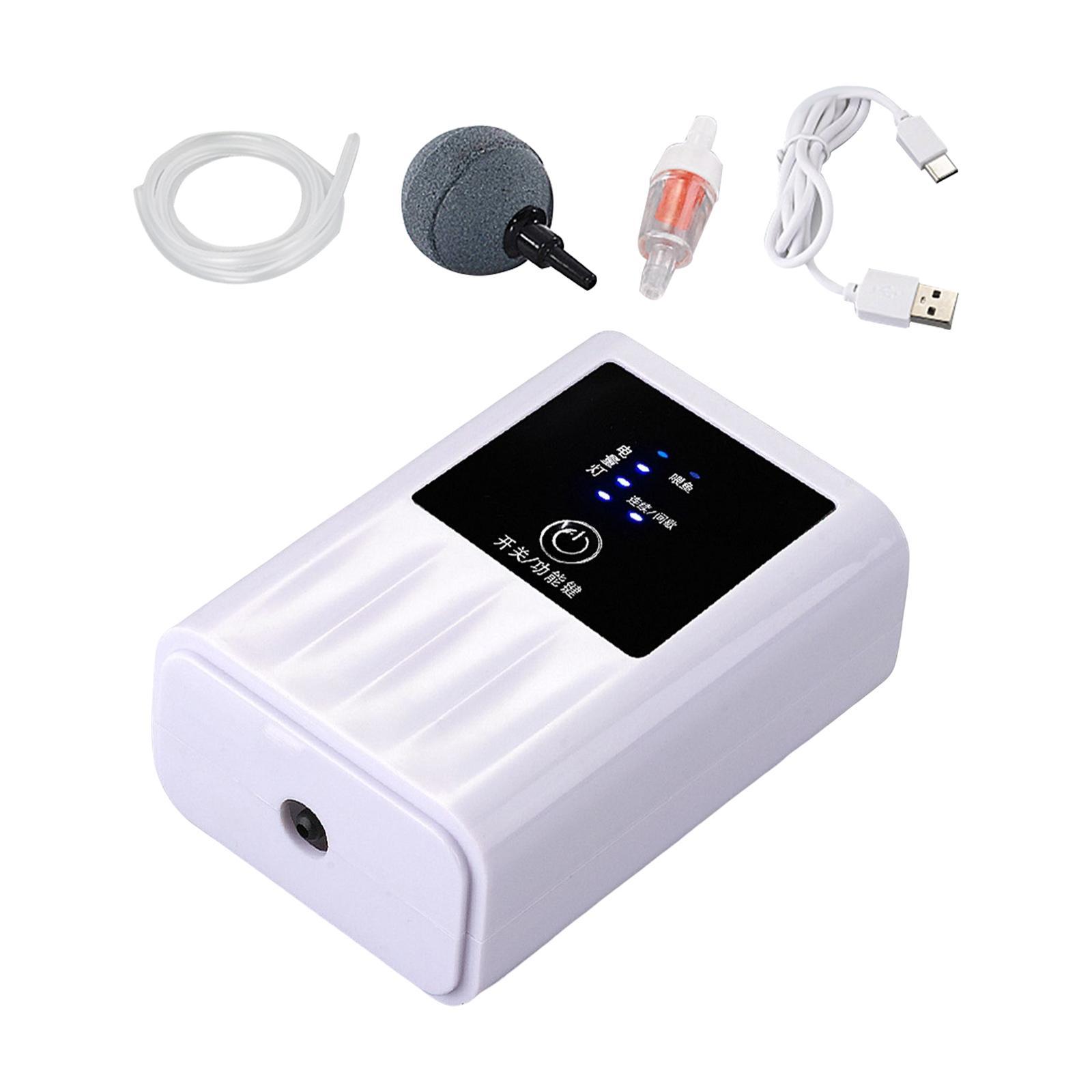 Portable Aquarium Air Pump Fish Tank Oxygen Aerator Pump for Fishing Quiet