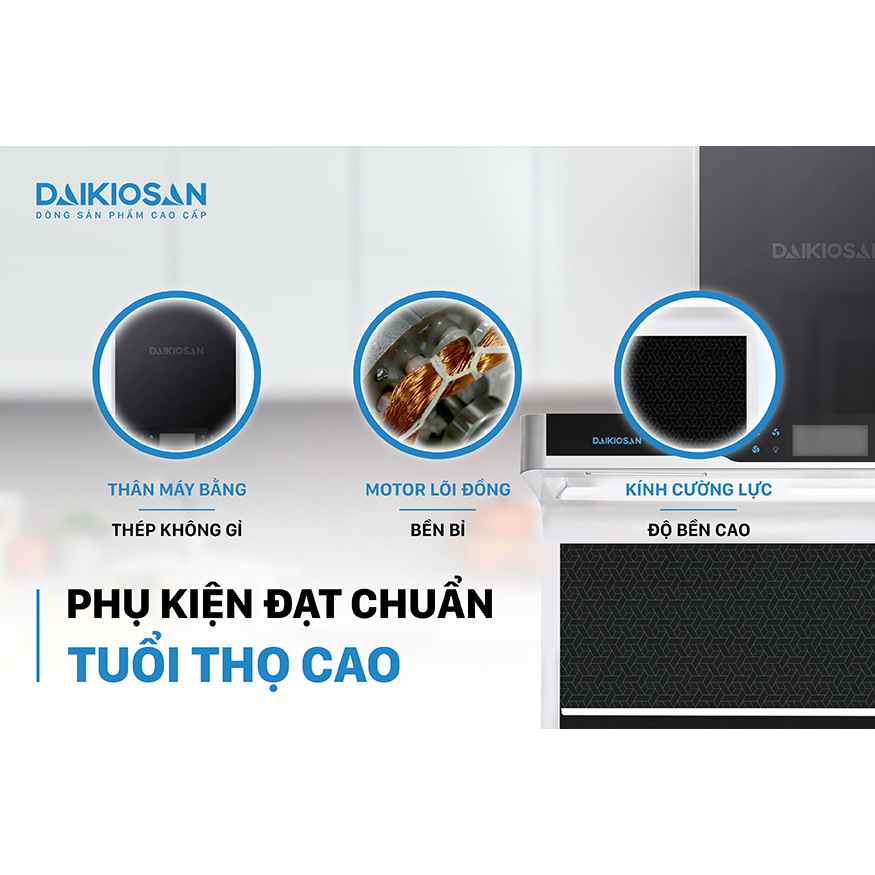 Máy Hút Mùi Gắn Tường Daikiosan DKH-000002 (90 cm) - Hàng Chính Hãng