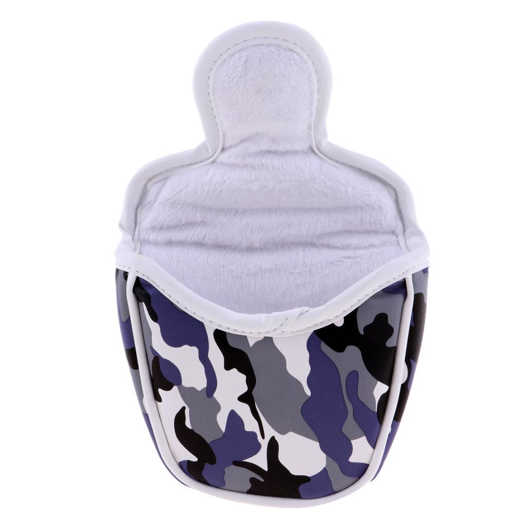 2Pcs Replacement Golf Mallet Putter Head Cover Headcover With  Closure