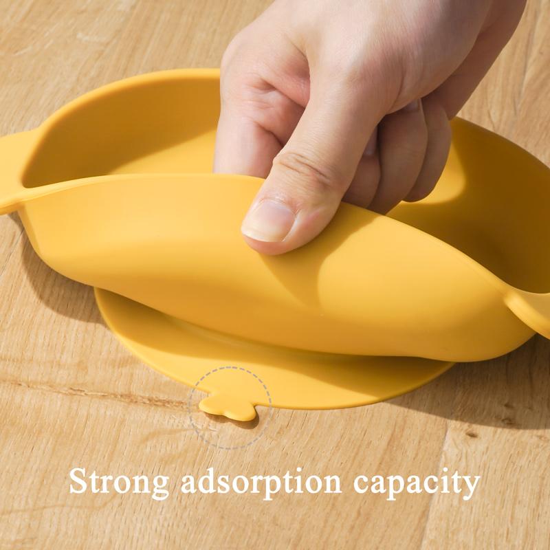 100% Thực Phẩm An Toàn Tán Thành Silicone Bộ Đồ Ăn Cho Bé Bộ 3 Thìa Ăn Uống Cho Ăn Món Ăn Tấm Khay Đựng Thực Phẩm Huấn Luyện Mini Giỏ Muỗng Nĩa