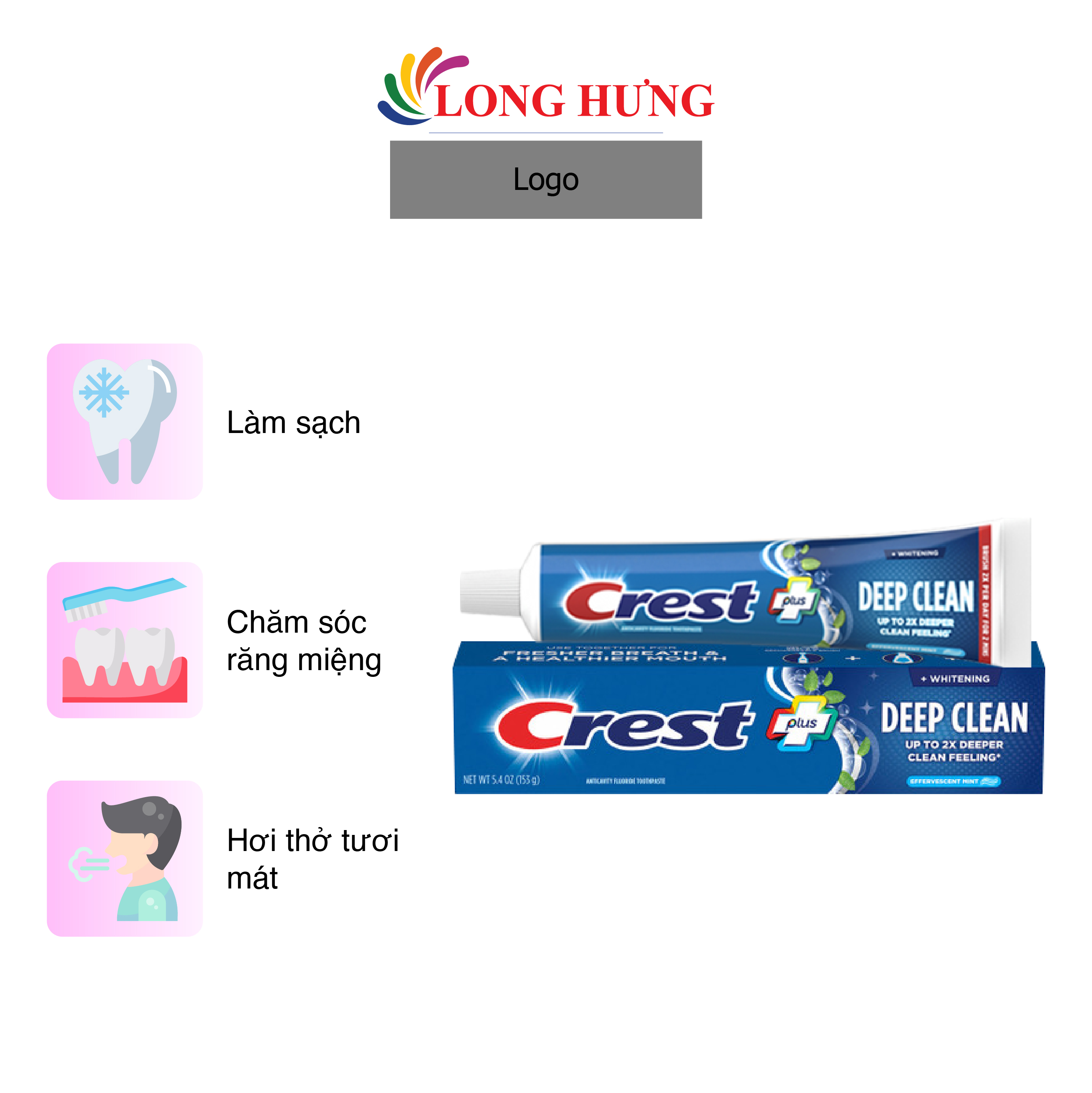 Kem đánh răng Crest Plus (153g) - Hàng chính hãng