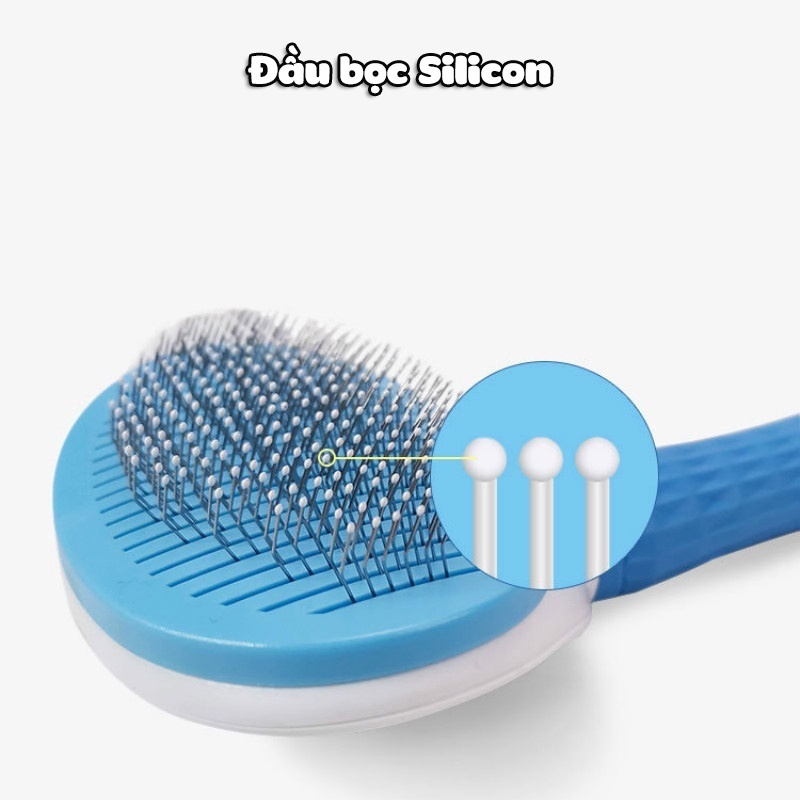 Lược Chải Lông, Đẩy Lông Cho Chó Mèo CLEAN giúp sạch lông,Chải sạch lông 1 cách hiệu quả, không gây rối, không làm xước da thú cưng