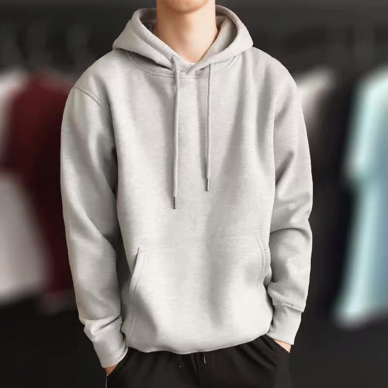 Áo Hoodie Nỉ Bông Trơn Form Rộng Unisex Nam Nữ Ulzzang KUN