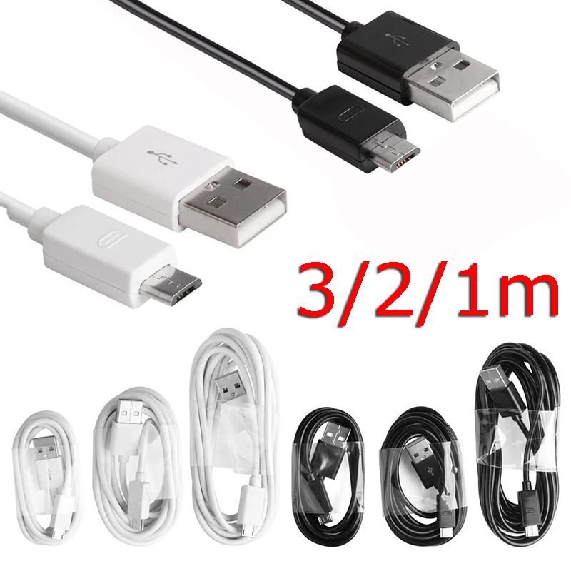 Micro USB Universal Data Cáp tiêu chuẩn Tiêu chuẩn Đầu dù có thể sạc lại Cáp nhảy dù 1M / 2M / 3M / 3M cho điện thoại Android Màu