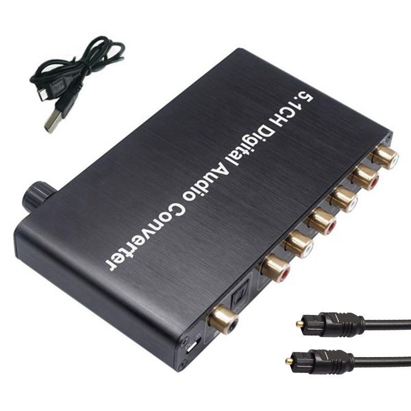 Bộ Chuyển Đổi Âm Thanh Kỹ Thuật Số 5.1Ch DTS/AC3 Cho Giải Mã DOLBY Đầu Vào SPDIF Sang Bộ Giải Mã 5.1 Đồng Trục SPDIF Sang RCA