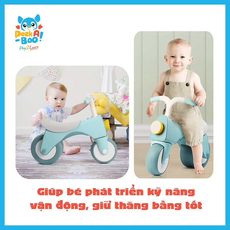 Xe Chòi Chân PEEK A BOO Kèm Đèn Và Nhạc Cho Bé PAB024