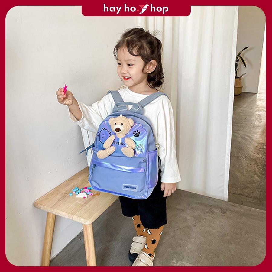 Balo cho bé mẫu giáo hình thú bông đáng yêu phong cách Hàn Quốc thời trang siêu nhẹ cho bé đi học tham quan