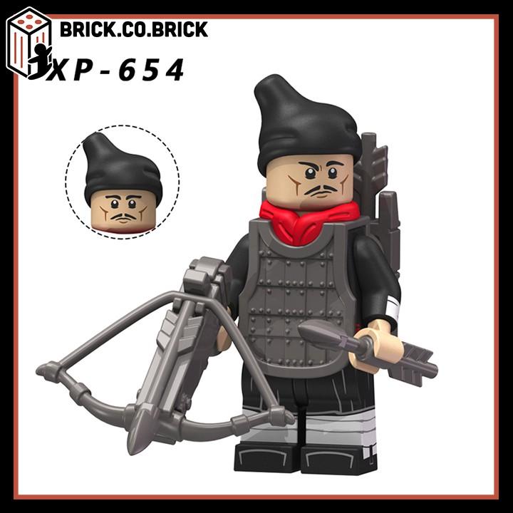 Lắp ráp Mô hình minifig Đế chế Nhà Tần Vua Tần Thủy Hoàng Quan Binh Qin Dynasty KT1088