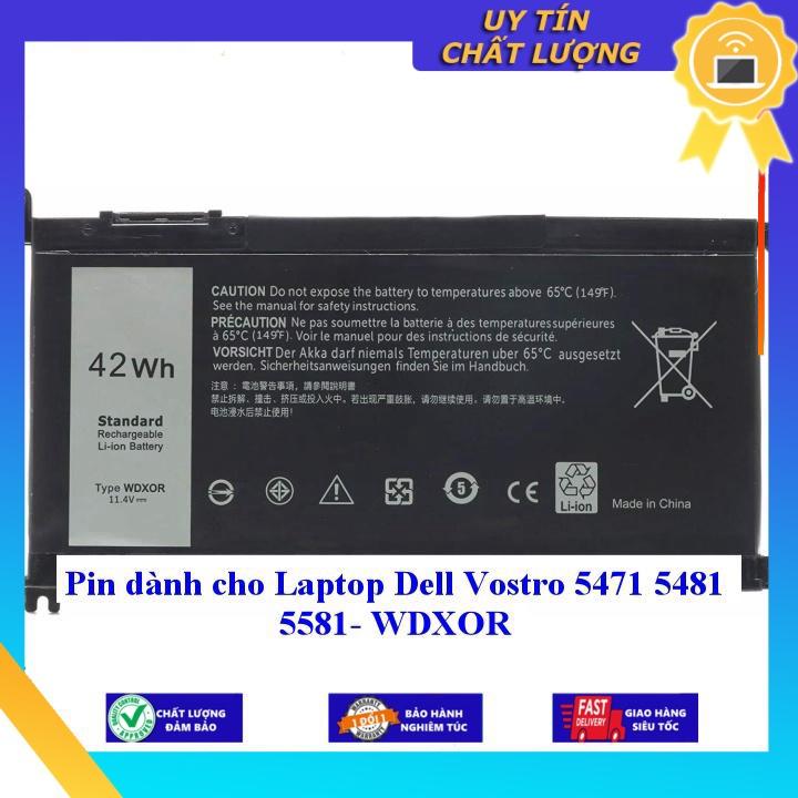 Pin dùng cho Laptop Dell Vostro 5471 5481 5581 WDXOR - Hàng Nhập Khẩu New Seal