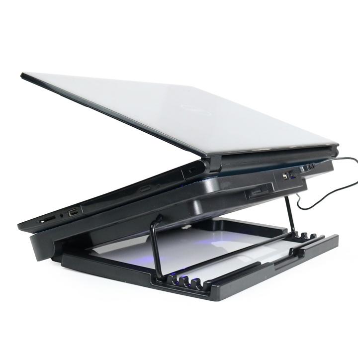 Đế Tản Nhiệt Laptop N99 COOLING PAD cho laptop từ 13.3 đến 17 inch 2 Fan , Đế Nâng 45 Độ