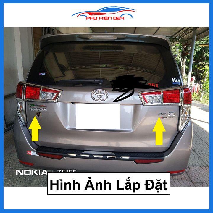 Ốp viền đèn pha hậu mạ crom Innova 2012-2015, 2017-2018-2019-2020-2021 chống trầy trang trí bảo vệ xe