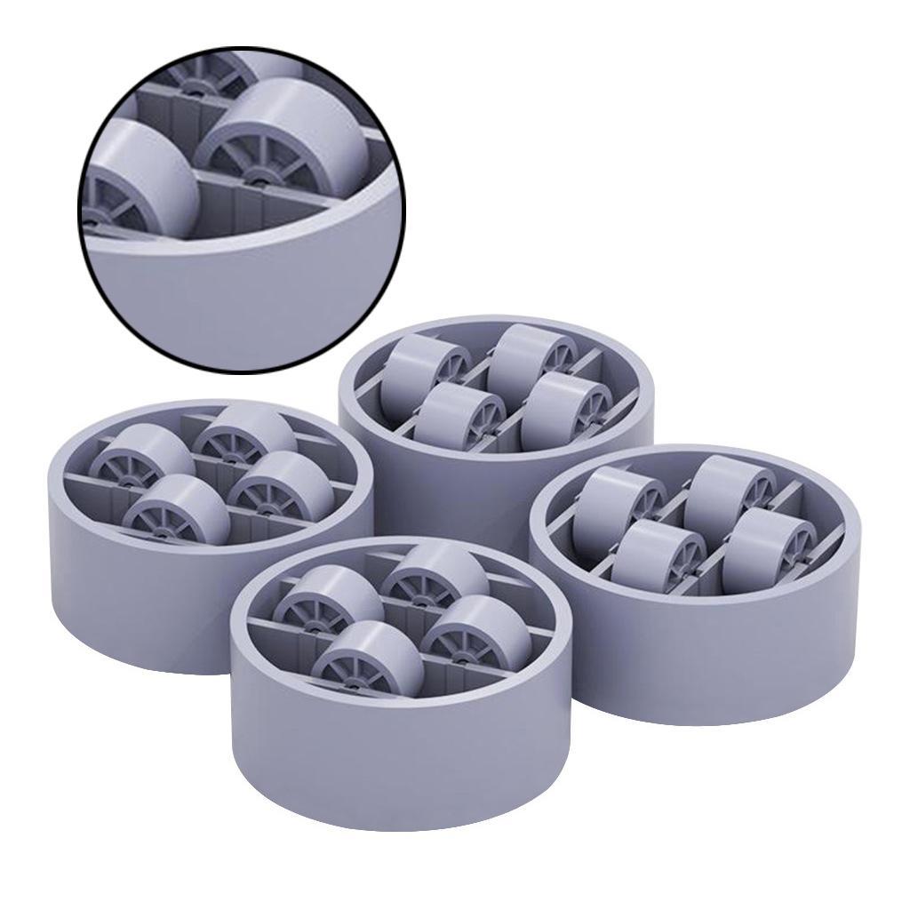 Anti Vibration Washer Feet Pads Universal Washing Machine Anti-Skid Roller