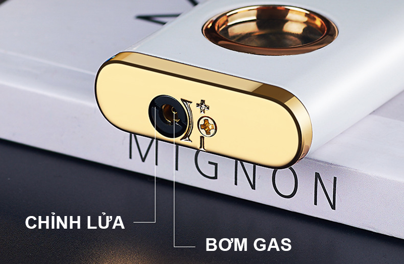 Bật Lửa Khè Ga Lộ Thiên Có Đèn Xanh Ngọc - Xài Gas
