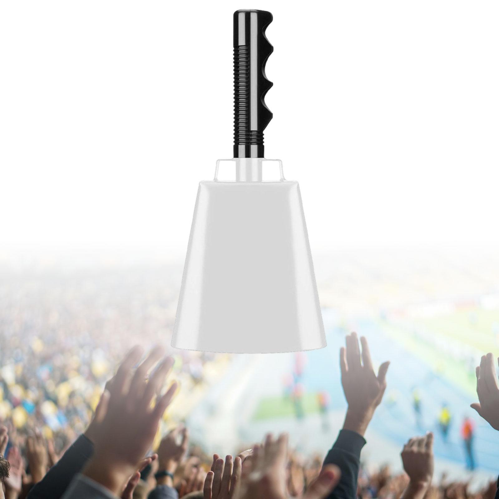 Steel Cowbell with Handle Cow Bell Cheering Bell Metal Noise Maker Loud Call Bells for Ball Games Football Hockey Event Classroom