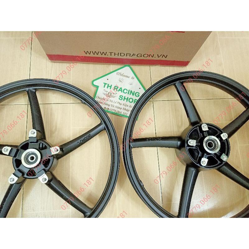 BÁNH MÂM CHO XE EXCITER 150 XMODE KIỂU 5 CÂY RCB MÀU ĐEN SIZE 1.6 VÀ 1.6 GẮN NHƯ KHÔNG CHẾ SẢN PHẨM MỚI CHẤT LƯỢNG TỐT