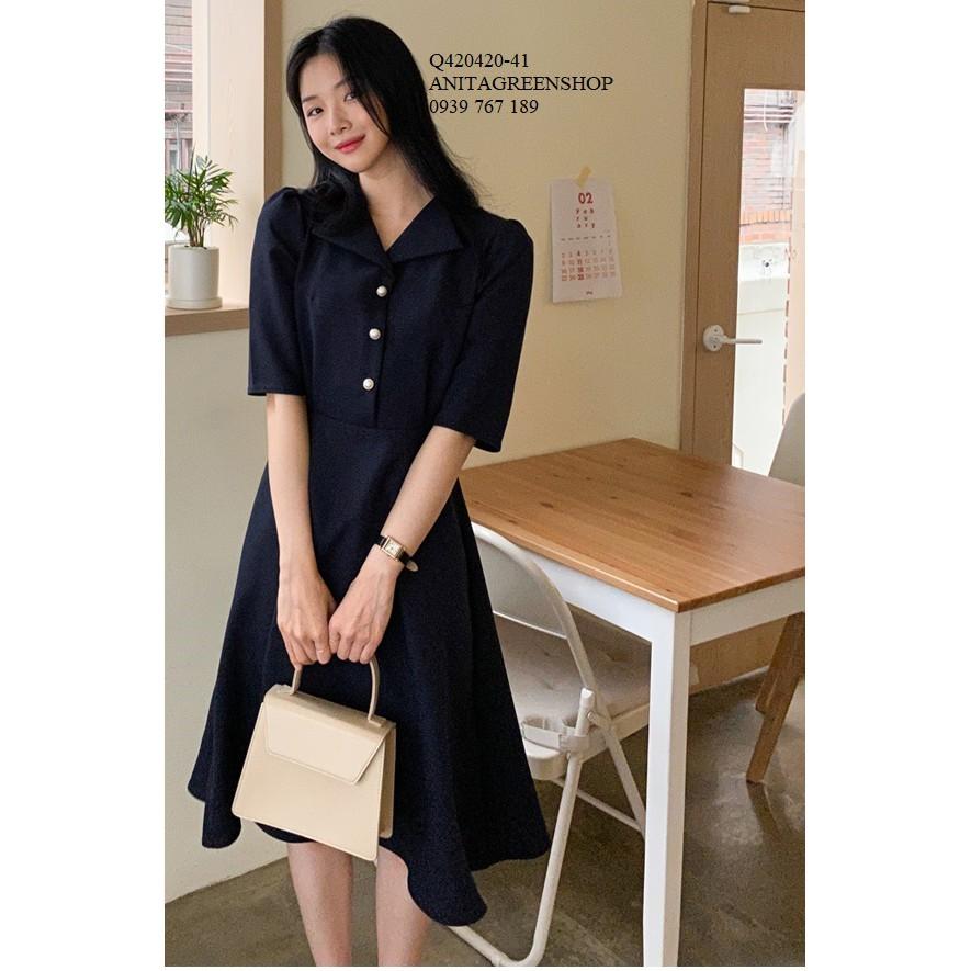 Q420420 ĐẦM XÒE CỔ BẺ