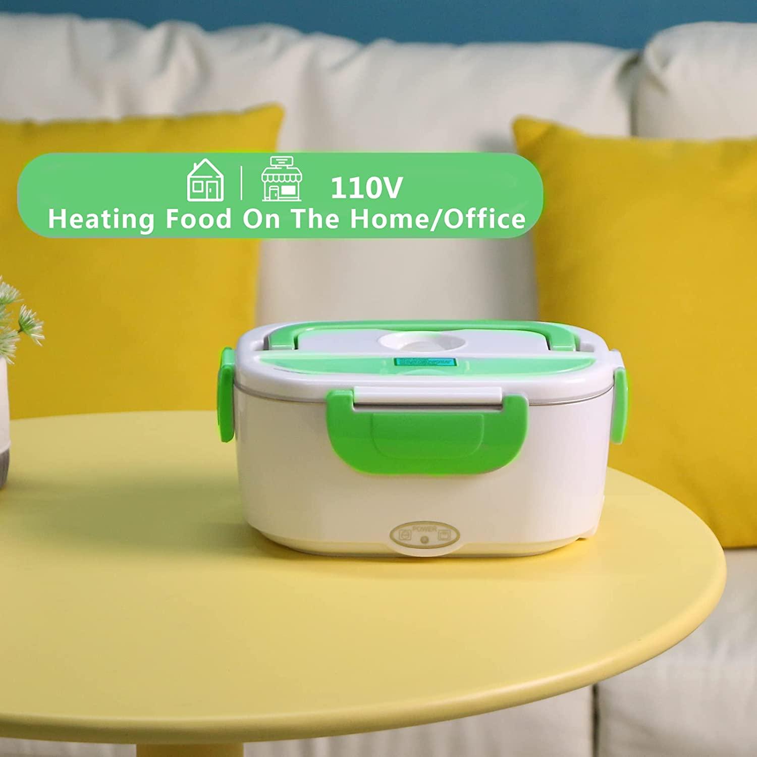 Hộp cơm điện có hộp đựng bằng thép không gỉ có thể tháo rời, tủ hâm nóng di động