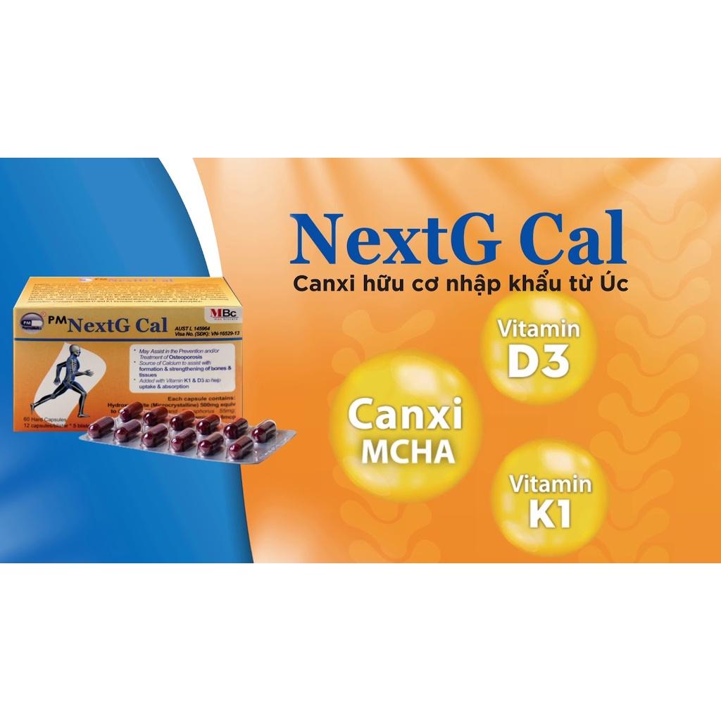 PM NEXTG CAL - BỔ SUNG CANXI, DÙNG CHO BN LOÃNG XƯƠNG-HỘP 60 VIÊN NHẬP KHẨU TRỰC TIẾP TỪ AUSTRALIA