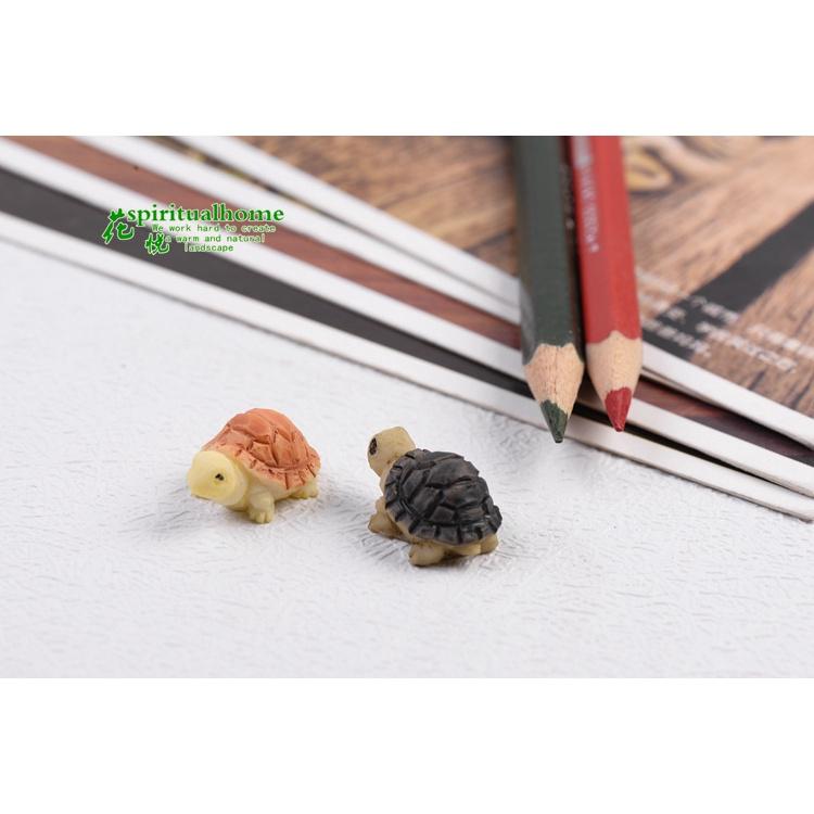 Mô hình rùa con trang trí tiểu cảnh, sân vườn, sen đá, terrarium