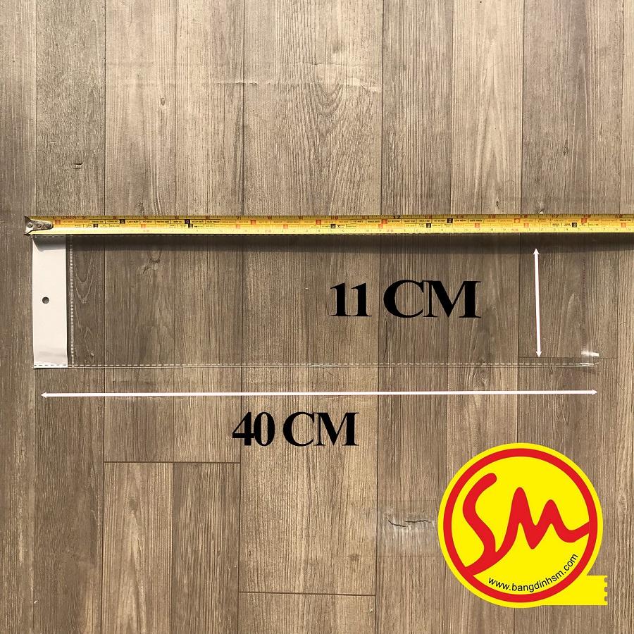 TÚI BÓNG OPP, TÚI BÓNG TRONG SUỐT dán miệng dài 40x11cm chuyên dùng ĐÓNG GÓI CÁC SẢN PHẨM MỘT CÁCH DỄ DÀNG