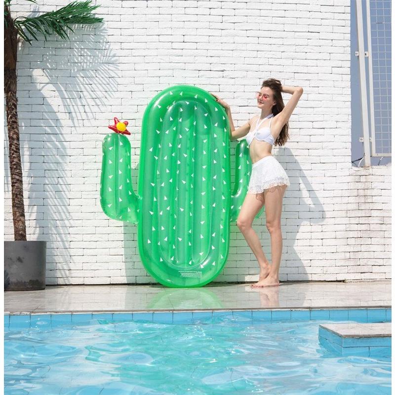Phao Bơi Bơm Hơi Hình Cây Xương Rồng Bằng Pvc Chất Lượng Cao