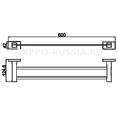 BỘ PHỤ KIỆN 5 MÓN NHÀ TẮM NHẬP KHẨU NGA CAO CẤP GAPPO G07