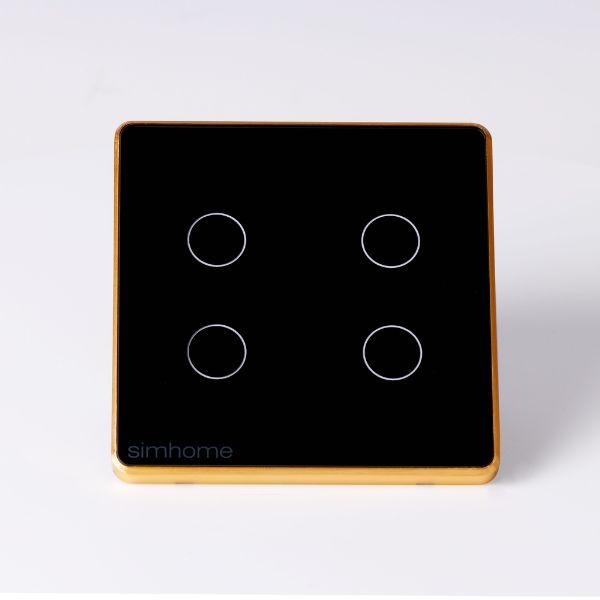 Công tắc cảm ứng Zigbee SimHome S3 – Tiêu chuẩn – 4 nút