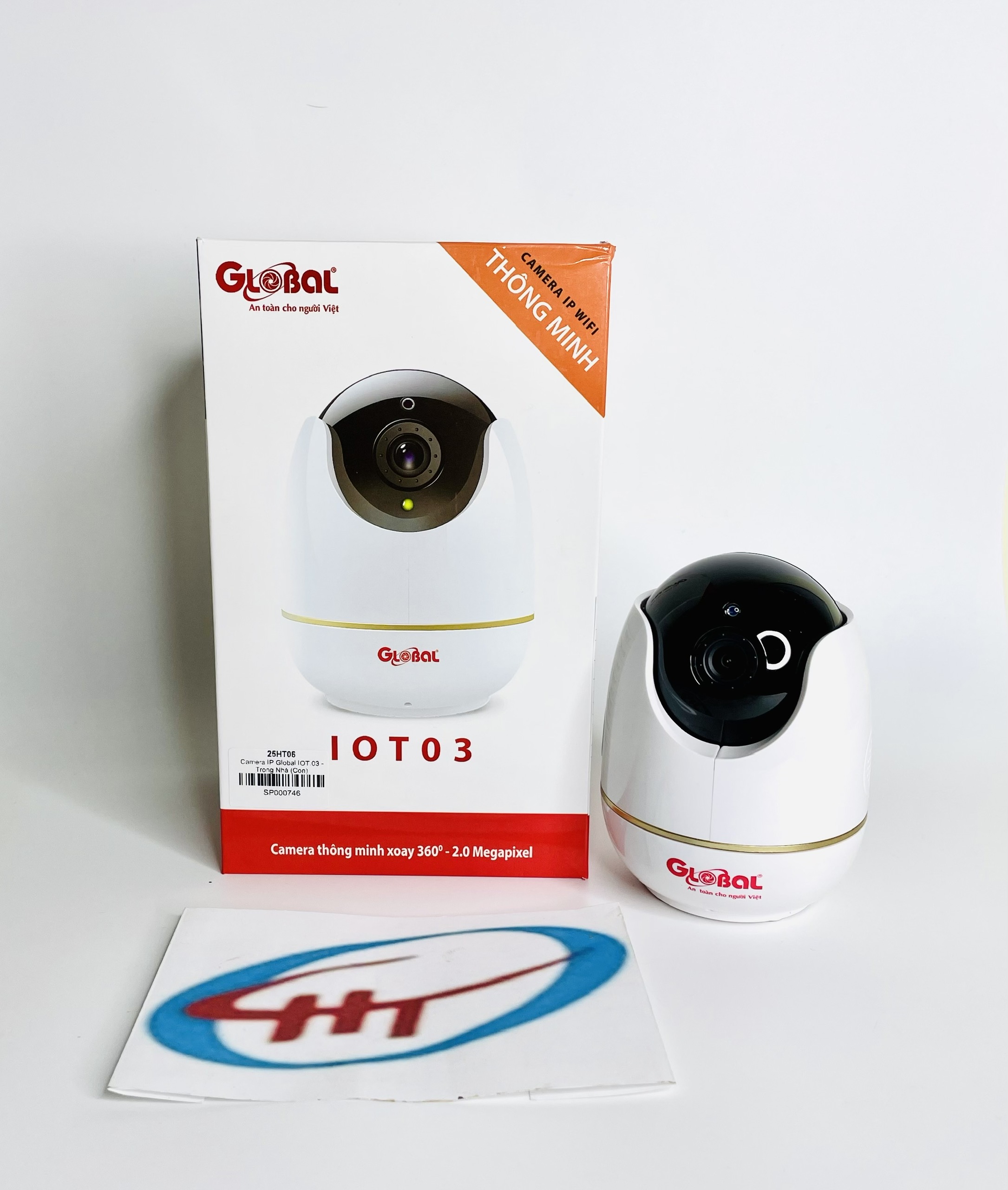 camera ip wifi 2.0MPX Xoay 360 độ GLOBAL, Hàng Chính Hãng.