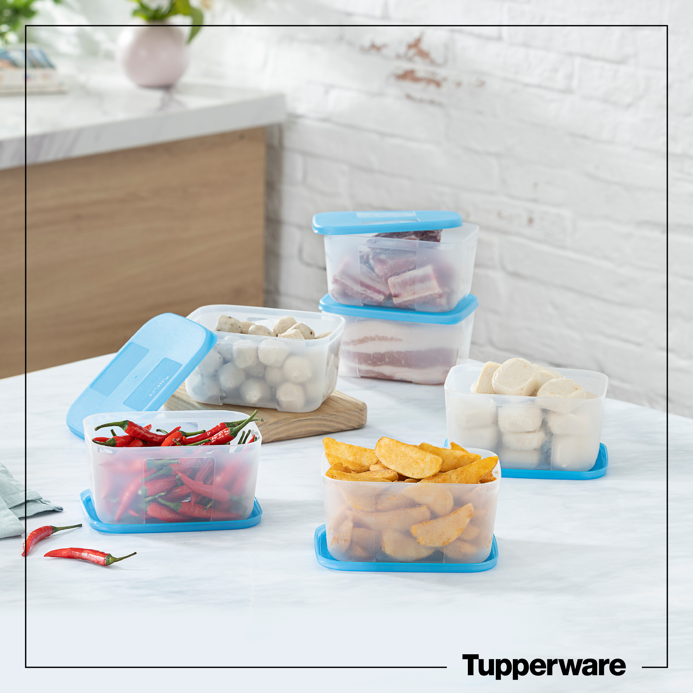 Bộ Trữ Đông Tupperware Freezermate 650ml Set 6