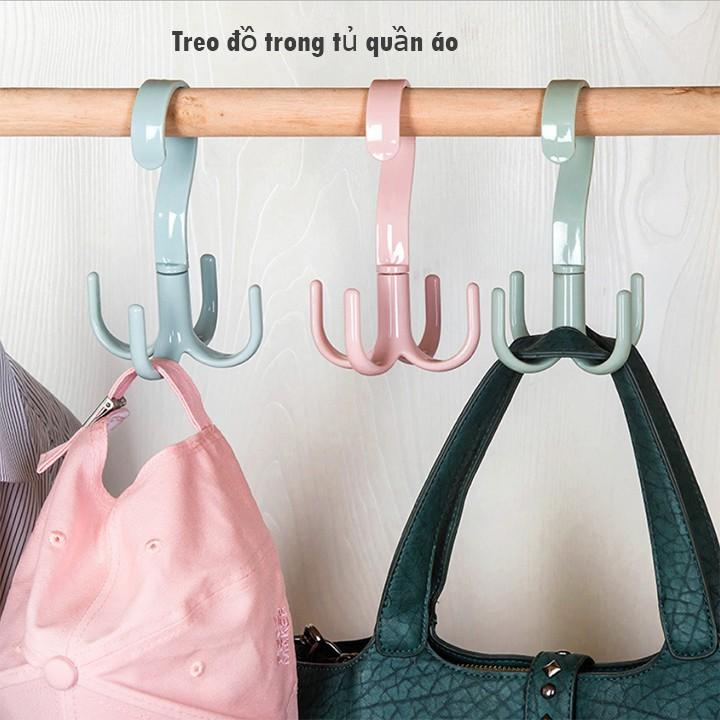 Combo 5 Móc treo đa năng 4 chân xoay br00470