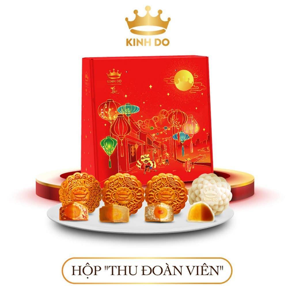 HỘP 4 BÁNH TRUNG THU KINH ĐÔ - THU ĐOÀN VIÊN 150GRAM