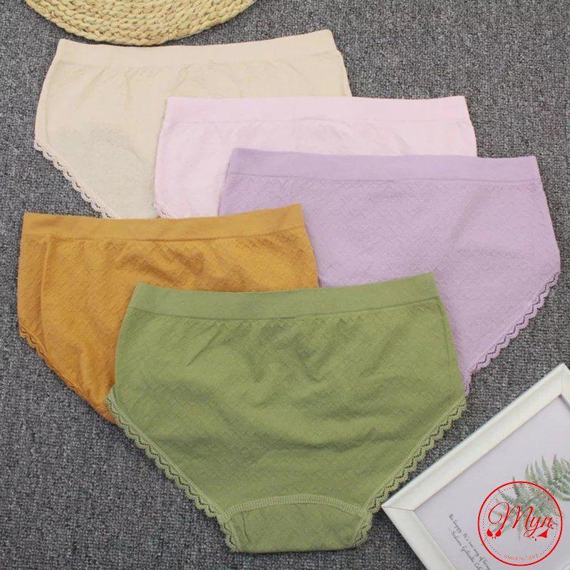 QUẦN LÓT NỮ QUẦN CHIP NỮ COTTON GÂN ĐÍNH NƠ CO GIÃN 4 CHIỀU SIÊU XỊN XÒ