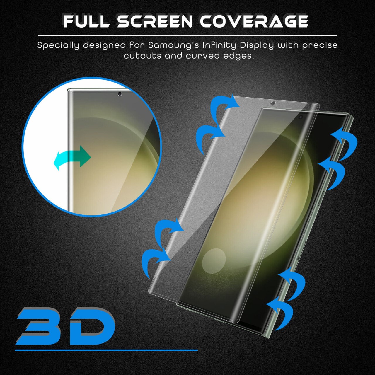 PPF Miếng dán màn hình cho Samsung S8 S9 S10 S20 S21 S22 S23 Fe Ultra Plus 5G full màn hình cong