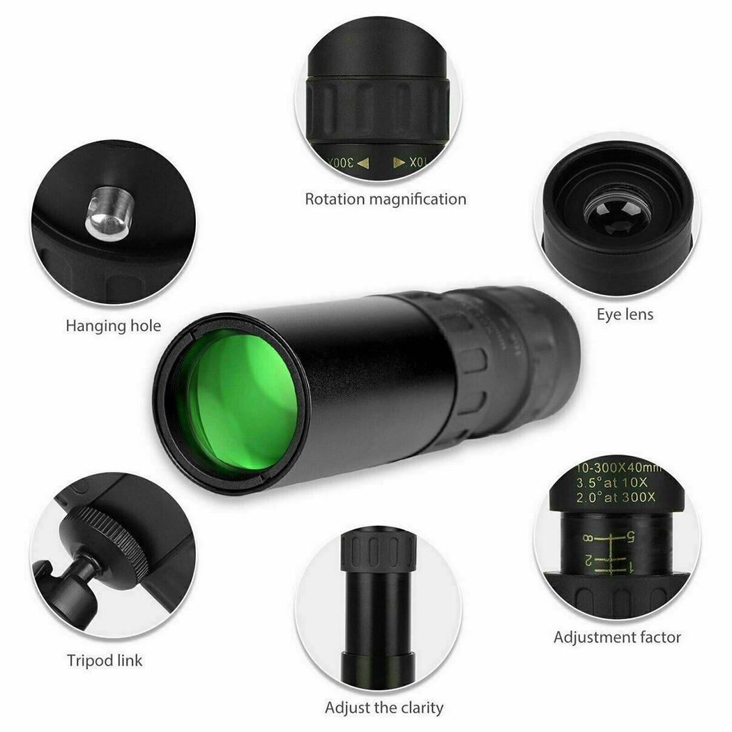 Chân máy kính viễn vọng một mắt zoom siêu xa 4K 10-300X40mm