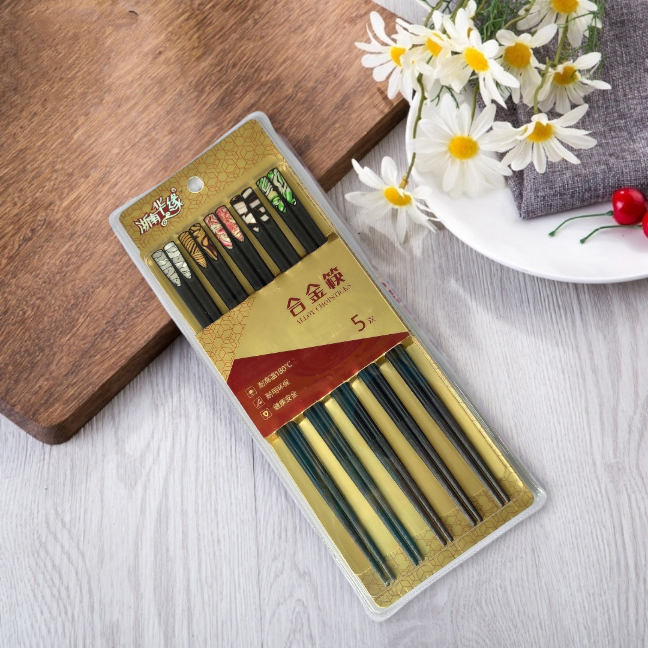 COMBO sét 5 đôi đũa xuất nhật , kháng khuẩn làm từ sợi thủy tinh tổng hợp