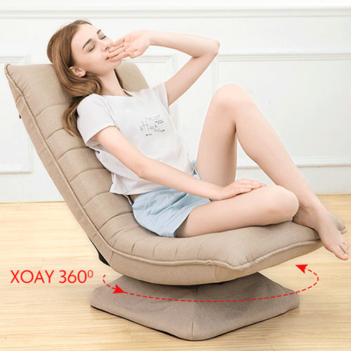 Ghế thư giãn, ghế mặt trăng xoay 360 bệt tựa phục vụ nghỉ ngơi thư giãn - A06