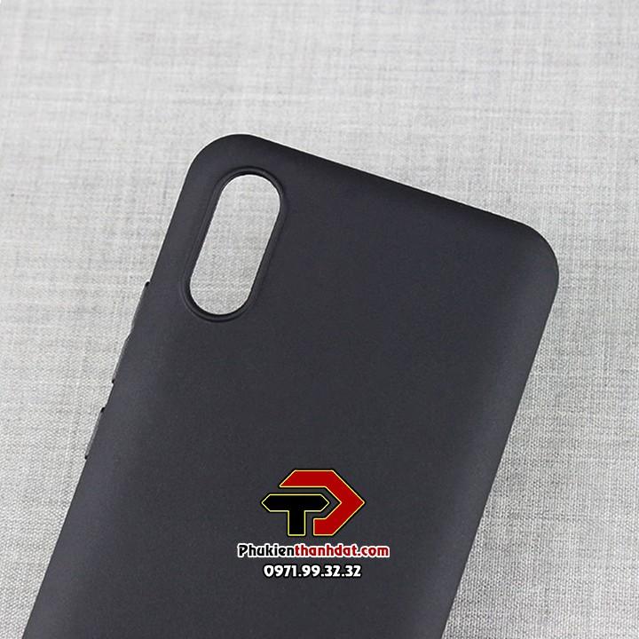 Ốp lưng dành cho Xiaomi Redmi 9A silicone dẻo màu đen