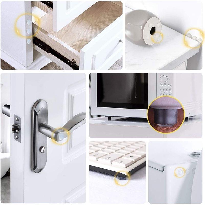 Set 10 Nút Đệm Silicone Trong Suốt Tự Dán, Chống Va Đập Cánh Cửa, Đồ Vật Tiện Dụng Trong Gia Đình, TakyHome 1750