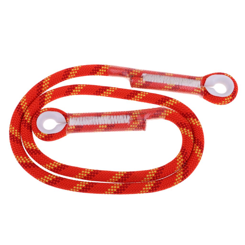 2x10.5mm Rock Climbing Knotted Pre-sewn Eye-to-Eye Prusik Loop Cord Rope 80CM
