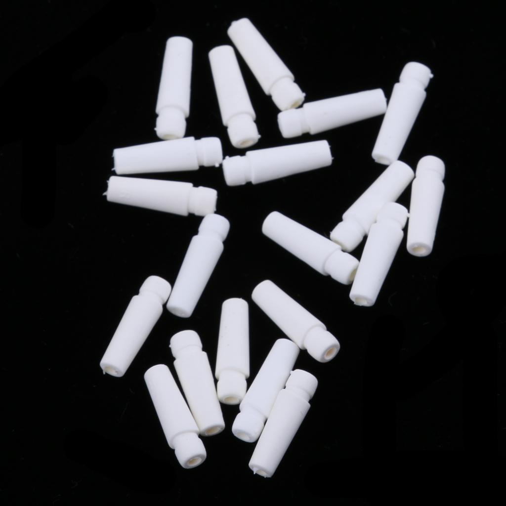 Headphone Tail Tube Buttom Cover for 3.2-3.5mm Earphone Shell  White