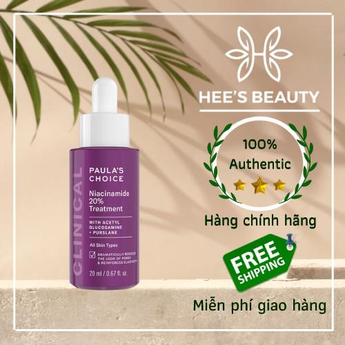 Tinh chất se khít lỗ chân lông tối ưu Paula's Choice Clinical Niacinamide 20% Treatment 20ml