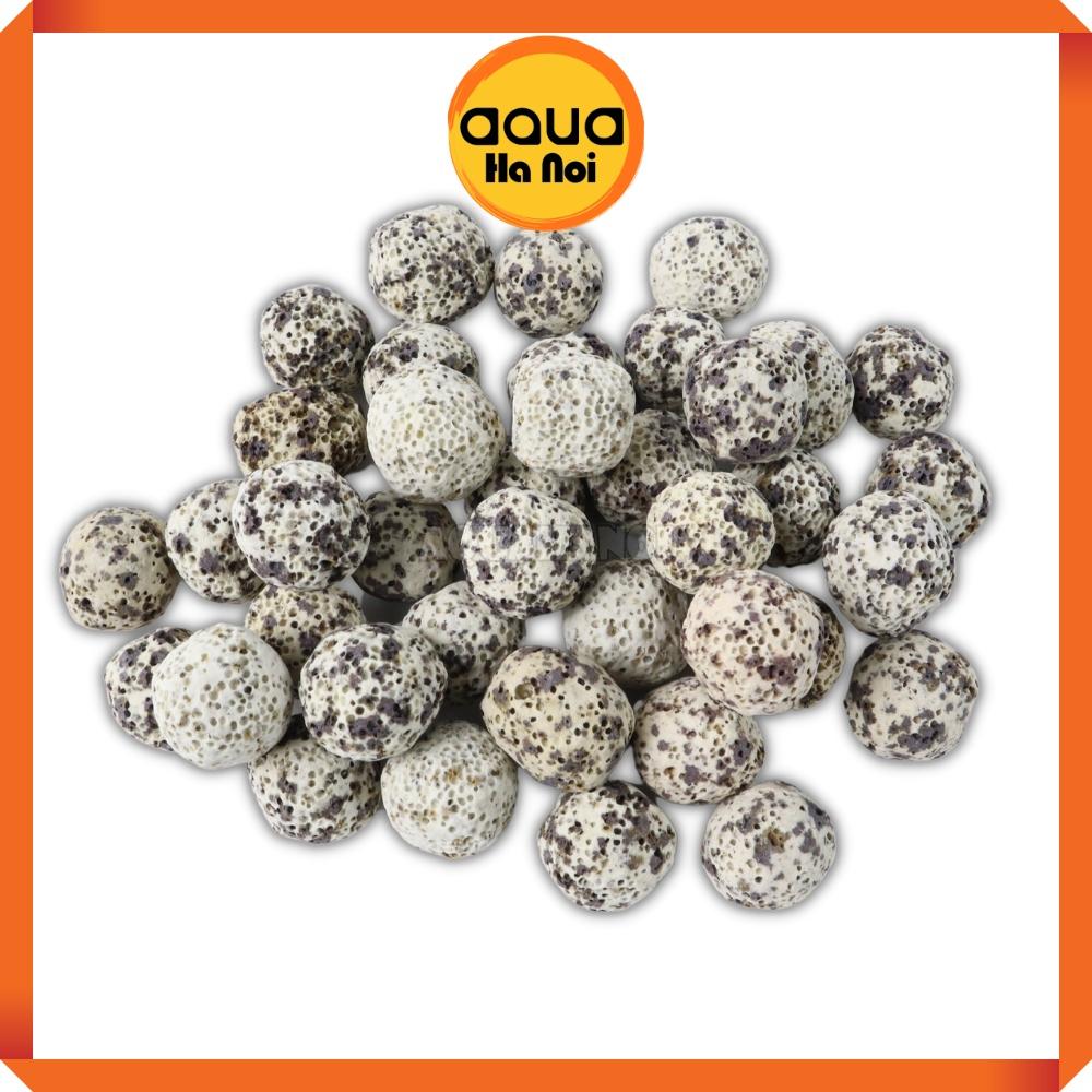 Sứ bi muối tiêu - Vật liệu lọc làm trong nước hồ cá Koi, cá rồng, thủy sinh - 100g/500g