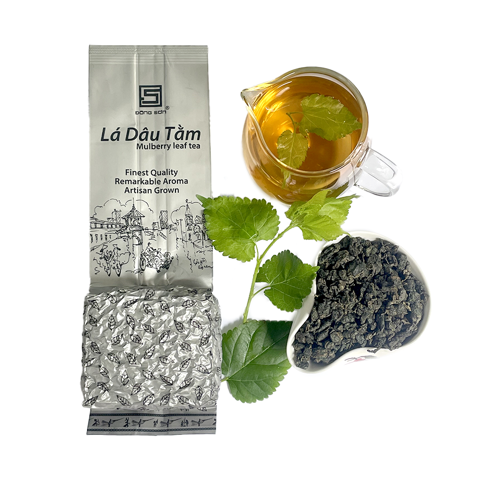 Trà Lá Dâu Tằm [ Trà sức khỏe ] - Giúp ngủ ngon, ổn định huyết áp - Gói 200g - Đông Sơn