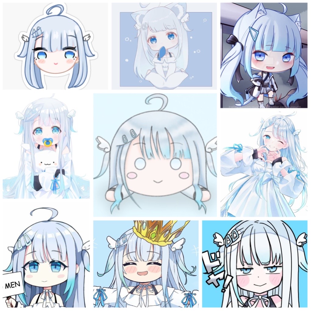 Ảnh dán Sticker Amatsuka uto 30-60 cái khác nhau/ tranh dán Hololive amatsuka uto